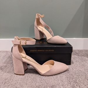 Lulu's Ankle Strap Block Heel